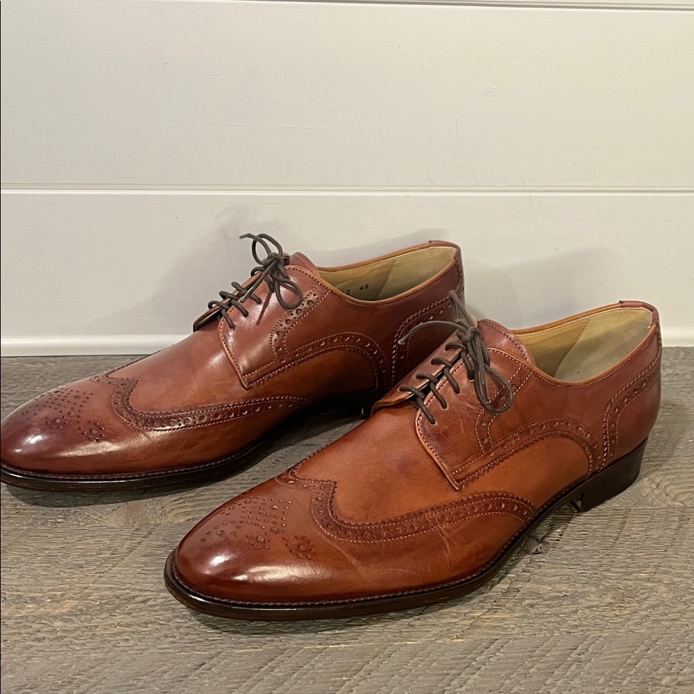 Ace Marks Wingtip Vincent Wingtip Cognac Antique - Size 12 - Picture 5 of 17